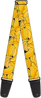 Buckle-Down Guitar Strap Vivid Banana Bunches Stacked 2 Inches Wide