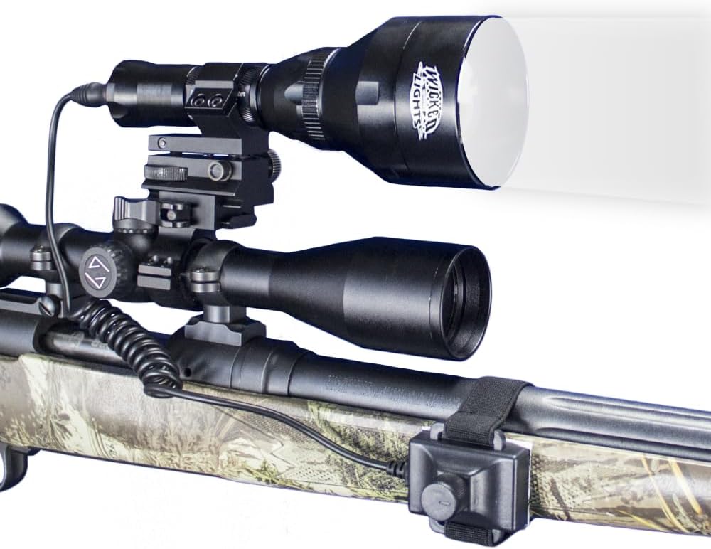 Wicked LightsW403iC White Night Hunting Light Kit for Predator, Varmint & Hog Complete White led Light kit
