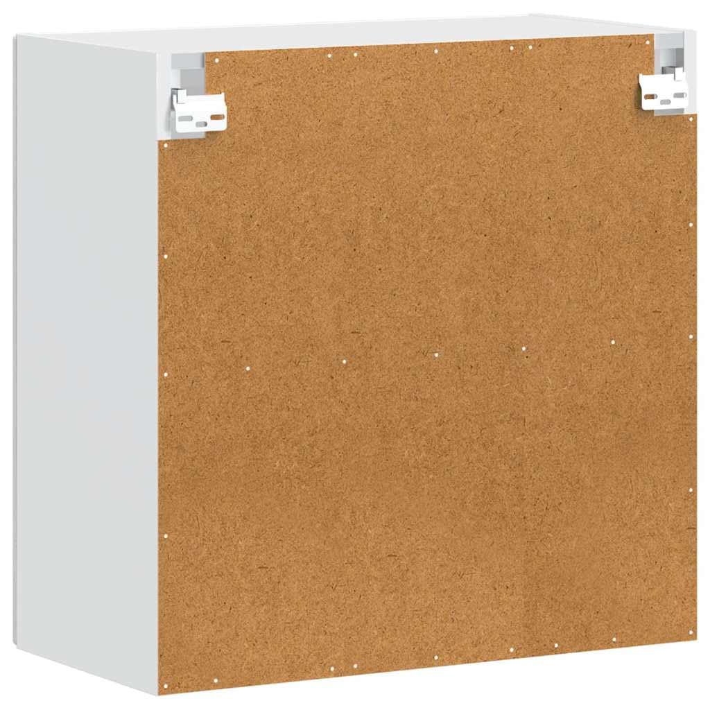 Pensile da Cucina Grigio Cemento 60x31x60 cm con Anta in Vetro | Mobiletto sospeso salvaspazio per la cucina e zona pranzo, ideale per organizzare stoviglie e piccoli elettrodomestici.