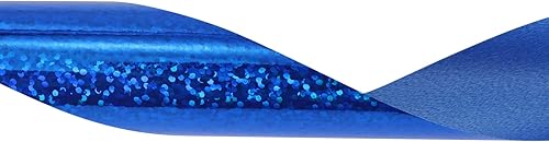 Miniatura 2 de Cinta impermeable brillante de 1 pulgada x 100 yardas, cinta azul para envolver paquetes de regalos, lazos, manualidades, boda.