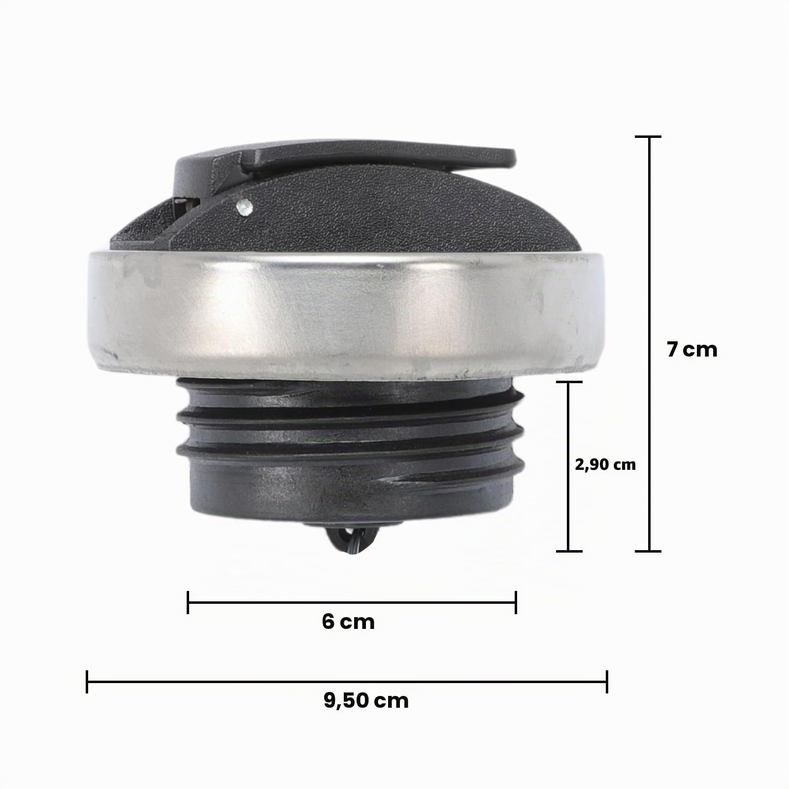 Chiusura serbatoio carburante per Volvo Scania | R/T/P/G MAN Diesel 60 mm con 2 chiavi