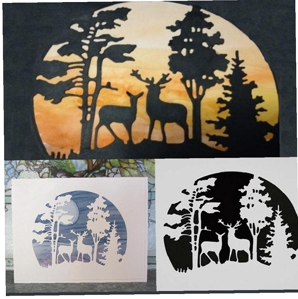 Ruluti Crazyclown Christmas Tree Animal Deer Frames Metal Cutting Scrapbooking Card Making Album Stencil Embossing Craft