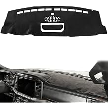 Dashboard Cover Mat for Ford F150 2025-2021 [Only for 8-inch Touch Screen Dashboard ] Car Interior Dash Protector Cover Anti-Slip Mat Pad for Truck F-150 2025 2024 2023 2022 2021 Accessories