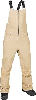 Amazon.com: Volcom Women's Swift Bib Overall Snowpant, Sand
