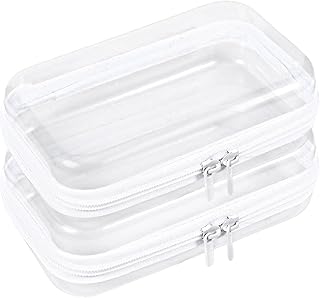 2 piezas de funda rígida transparente con cre...