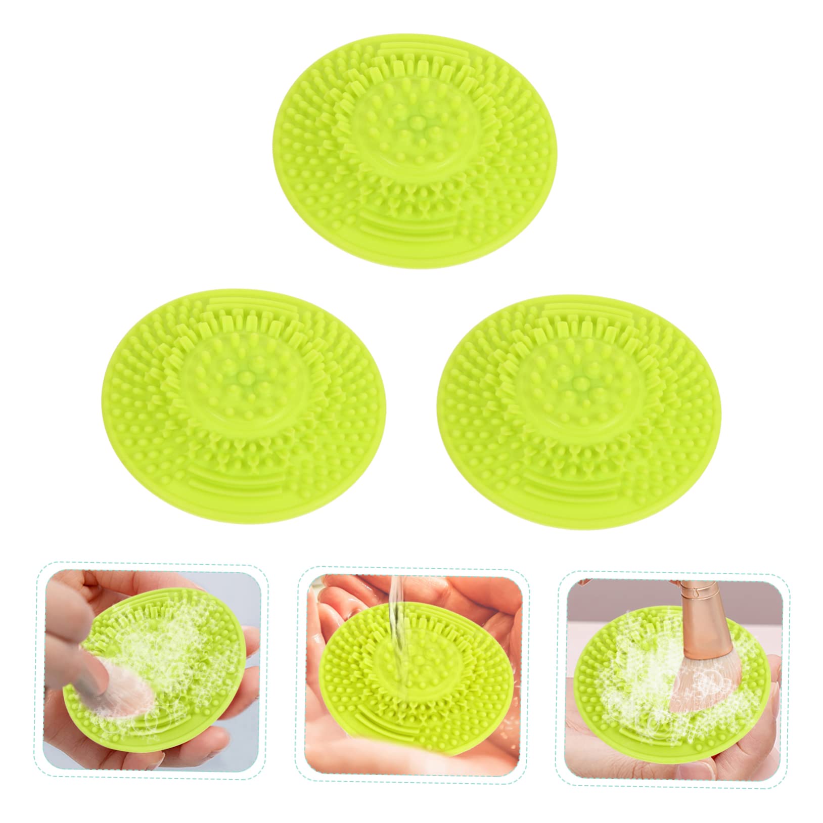 MAGICLULU 15 Pz tazza per pennelli da trucco per la pulizia dei pennelli cosmetici pastiglie per la pulizia dei pennelli da trucco pulisci pennelli cleaning brush scrubber spazzola
