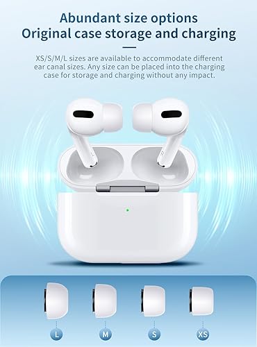 Miniatura 5 de 3 pares-S TRI - Almohadillas de repuesto para AirPods Pro y AirPods Pro de 2 generación compatible con el modo ANCTransparencia, puntas de silicona
