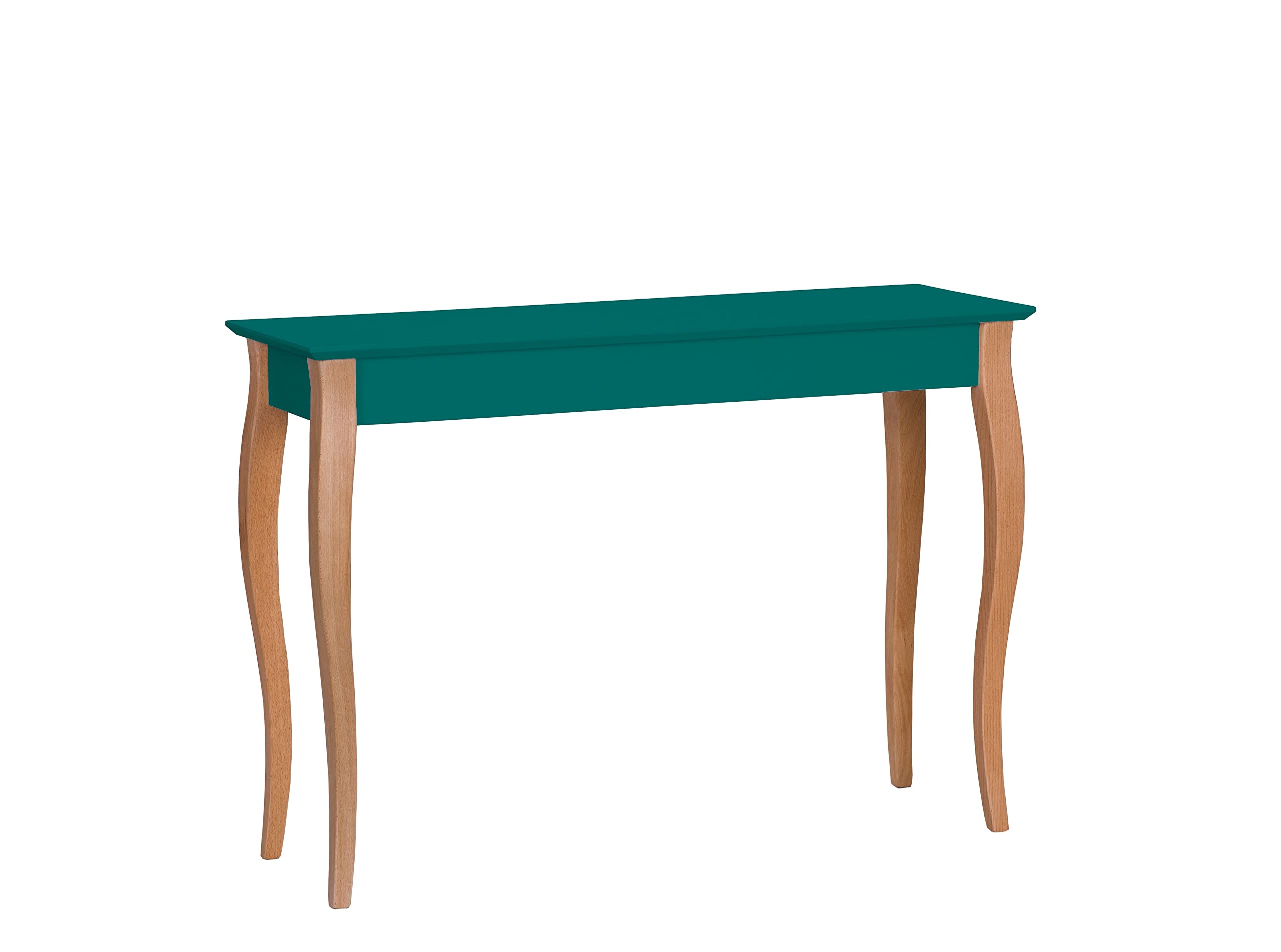 RAGABA LILLO Tavolo Consolle con Gambe Cabriole 105x35cm | Legno Massiccio di FSC, Facilità di Montaggio | Verde Bottiglia