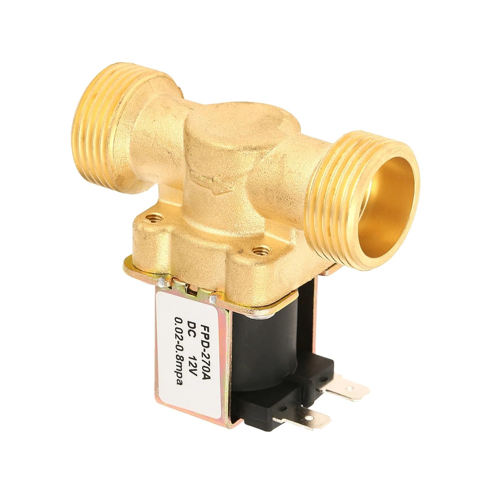 LNHHG DC12V G3/4 Normal Closed Brass Electric Solenoid Valve For Water Magnetic NC