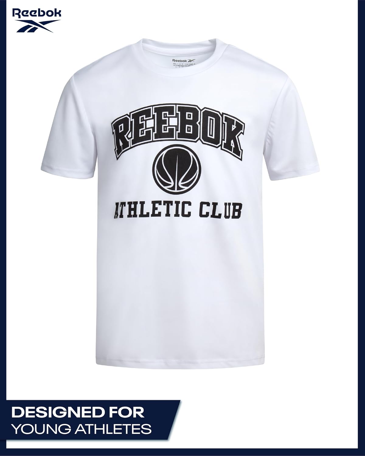 Reebok Active Boys Tshirts - 4 Pack Dry Fit Crew Neck Short Sleeve Boys Athletic Shirts Youth Kids Activewear - Image 4