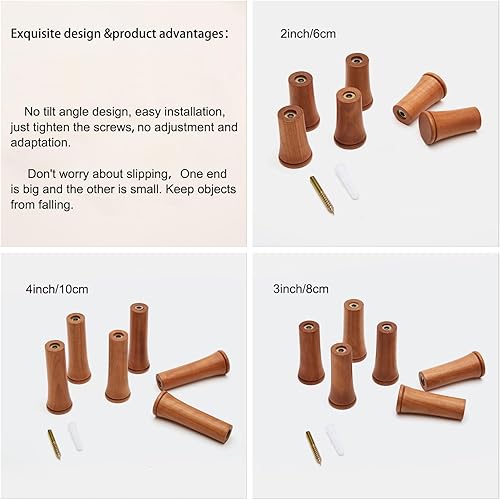 Vista 9 de HomeDo Perchero de madera para colgar en la pared, perchero de entrada, organizador individual para colgar en la pared, colgador de pared