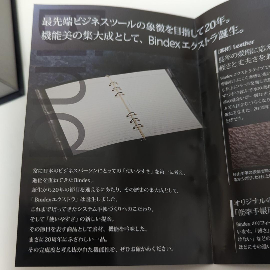 未使用品】Bindex 20周年記念バインダー エクストラタイプ バイブル 未