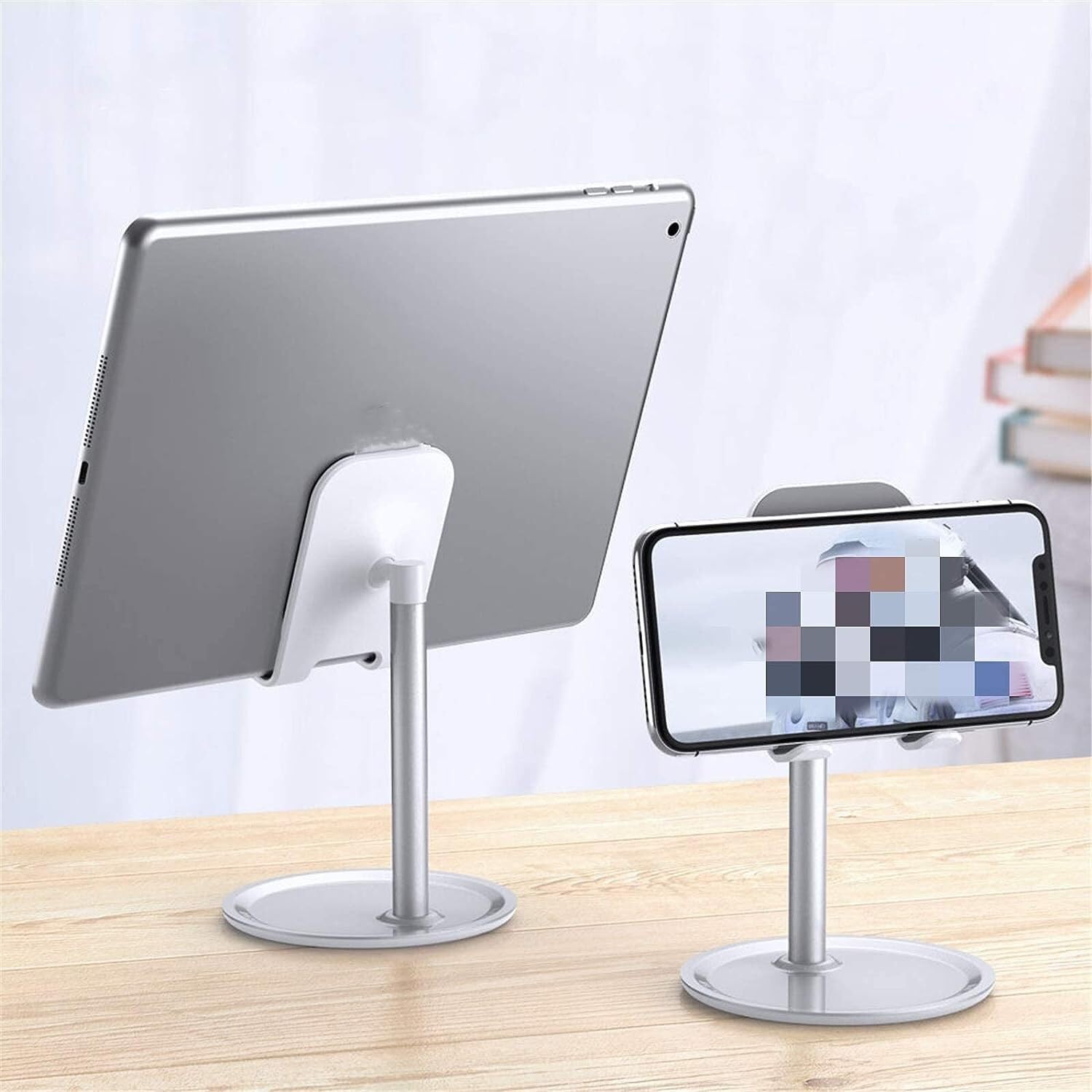 Stojak trójnożny na telefon, stojak na telefon komórkowy ze stopu aluminium uchwyt na telefon stacjonarny stojak na tablet na 4,7-10,5 cala inteligentny tablet telefoniczny na telefony komórkowe