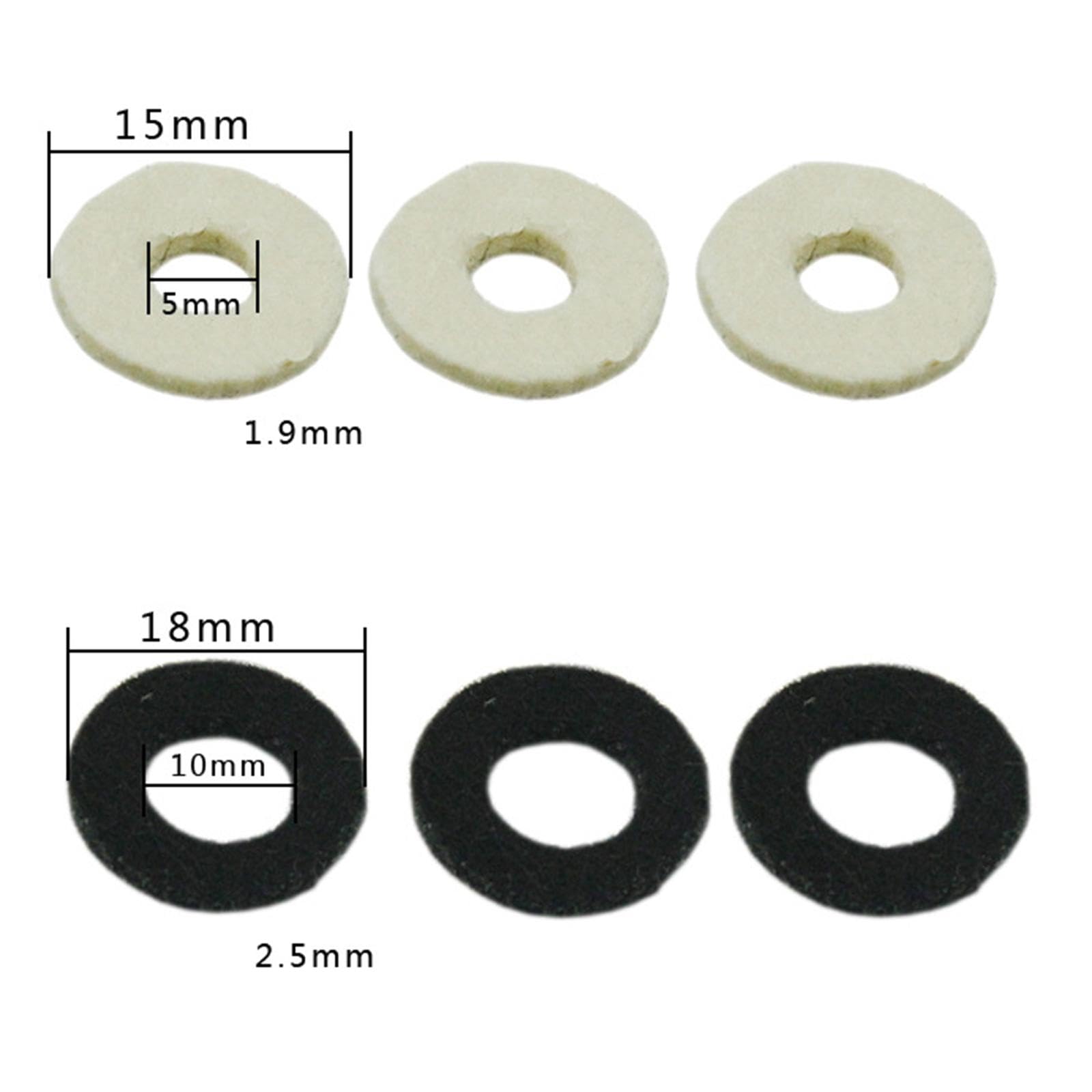 Kit de réparation pour trompette F Fityle : feutres, boutons de piston, capuchon de soupape, guides, ressort