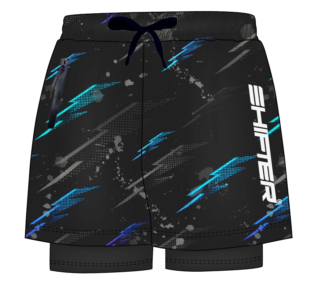 shifter Swimming Beach Shorts 2 in 1 Quick Dry Swim Trunks Costume-Stylish Holiday Wear with Tighty Attached Big Zipper Pockets Swim Suit-picture-51