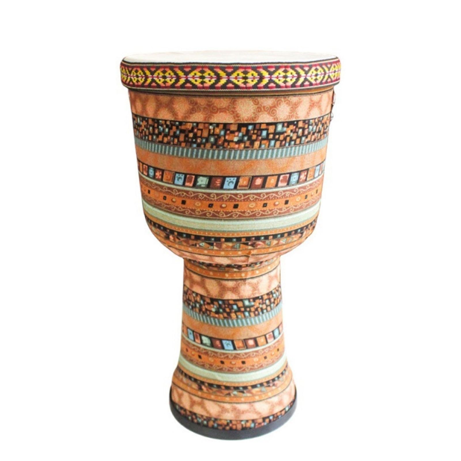 8/9 Pulgadas Yembé para La Escuela Boda Parche de Piel de Cabra Tambor Djembe, Ligero y Portátil Djembe Drum Principiante Tambor Africano(9in A)