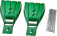 MYCENSE Large Leaf Grabber Rake - Ergonomic Grip Lightweight Garden Rake, 2Pcs with Rod for Easy Yard Cleanup & Debris Pickup
