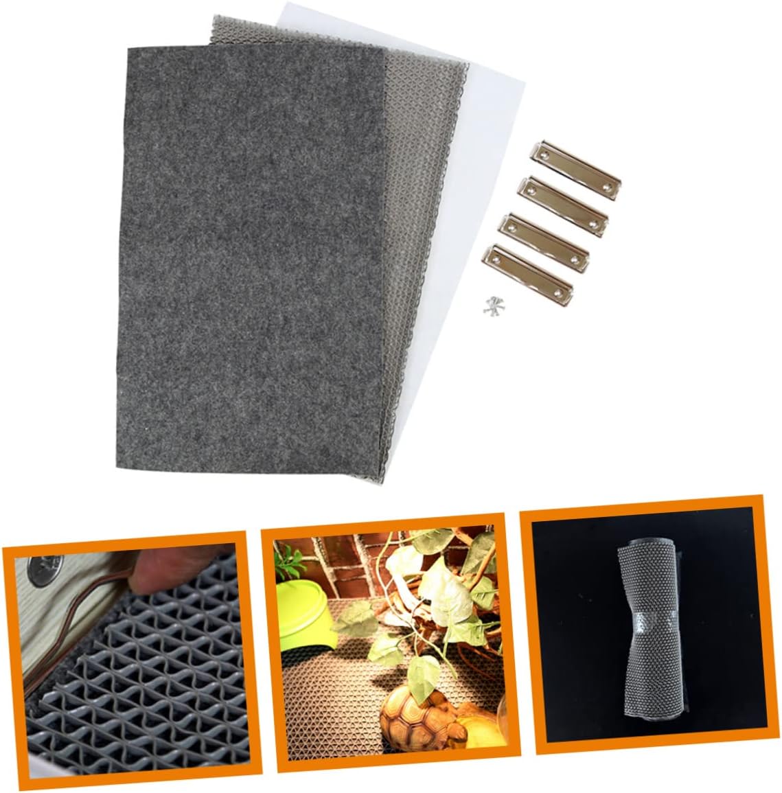 MERRYHAPY Tortoise Bedding Reptile Enclosure Mat Gecko Terrarium Liner Snake Substrate Reusable Carpet