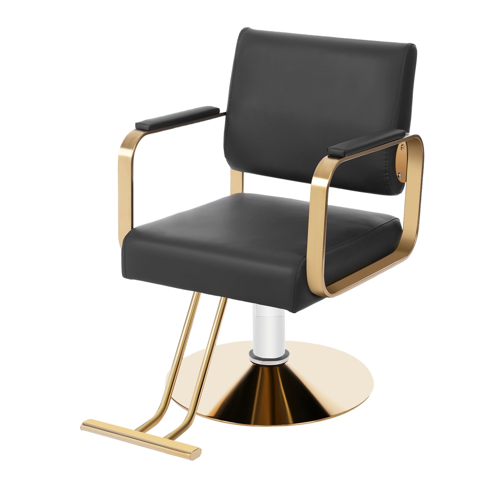 Barber Chair Salon Chair for Hair Stylist Hair Chair for Barbershop Home 360° Swivel Black Salon Styling Spa Beauty Equipment for Women Man Barbershop Home Max Load 440 Lbs-image-23