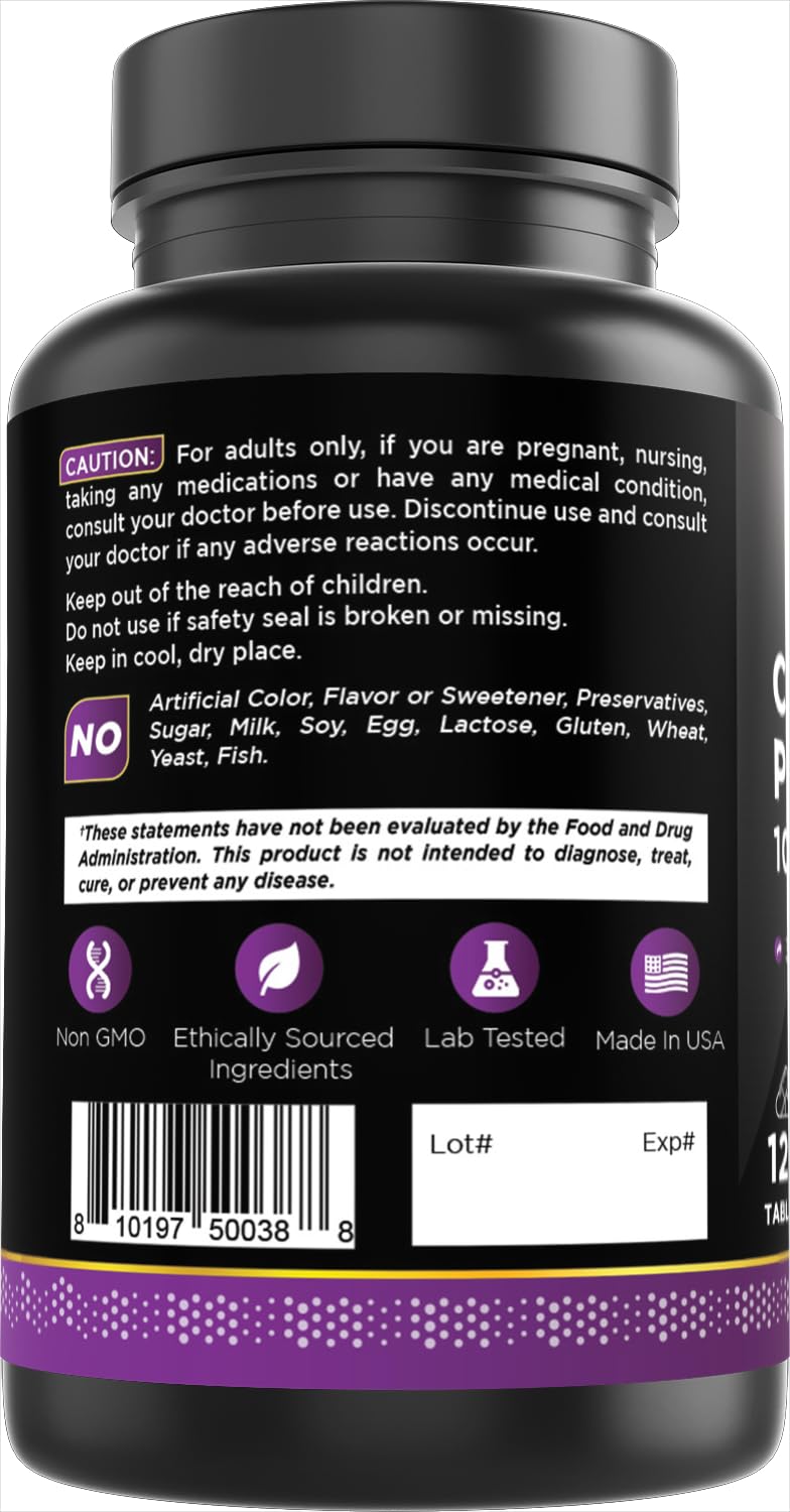 Oxify Chromium Picolinate 1000 mcg | 120 Tablets | Gluten-Free, Non-GMO | Supplement Made in USA — Amazon image 6