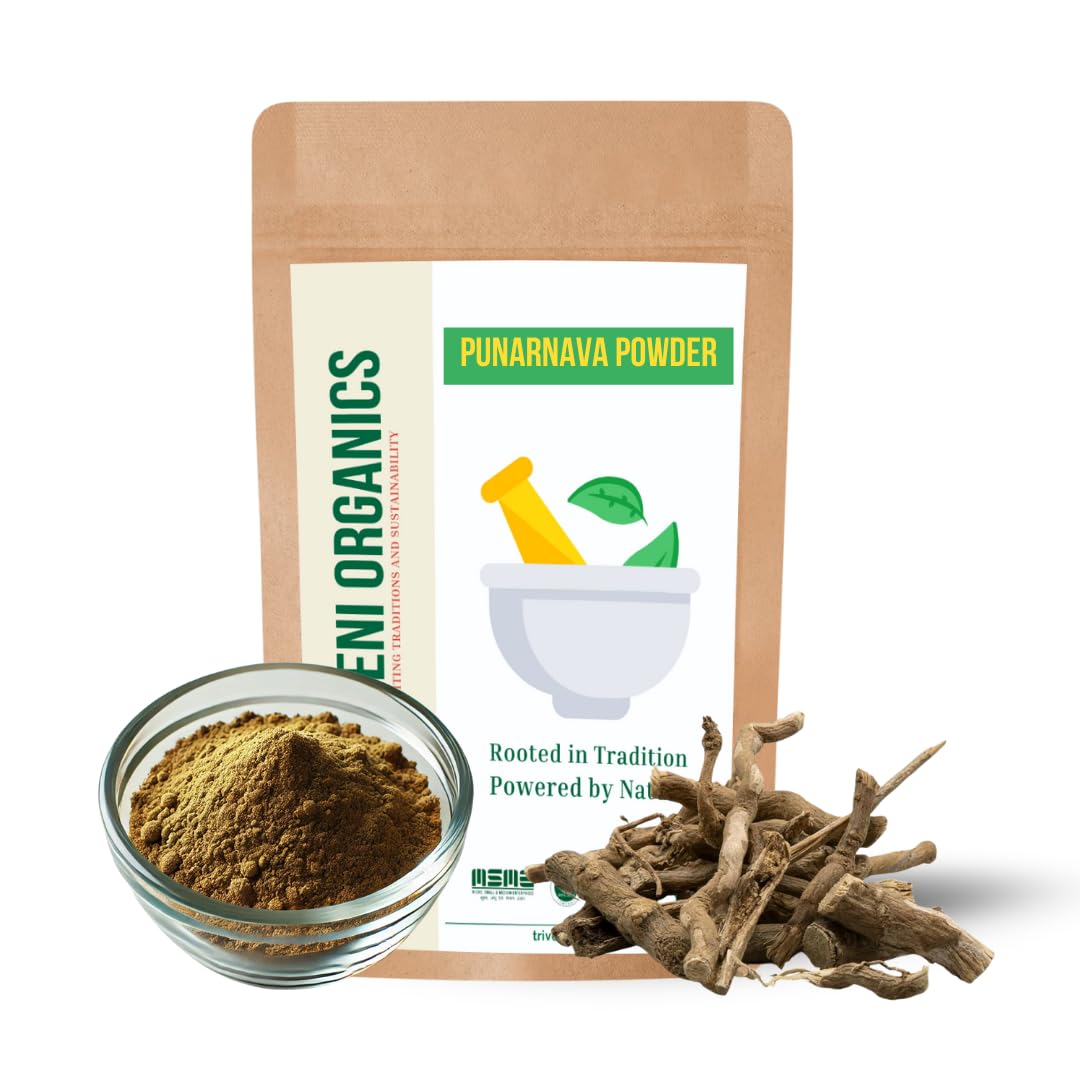 Triveni Organics Punarnava Powder – Ayurvedic Supplement for Liver & Kidney Health, Detox & Fluid Balance – Pure Boerhavia Diffusa – Certified Organic-100 Gm — Amazon image 6