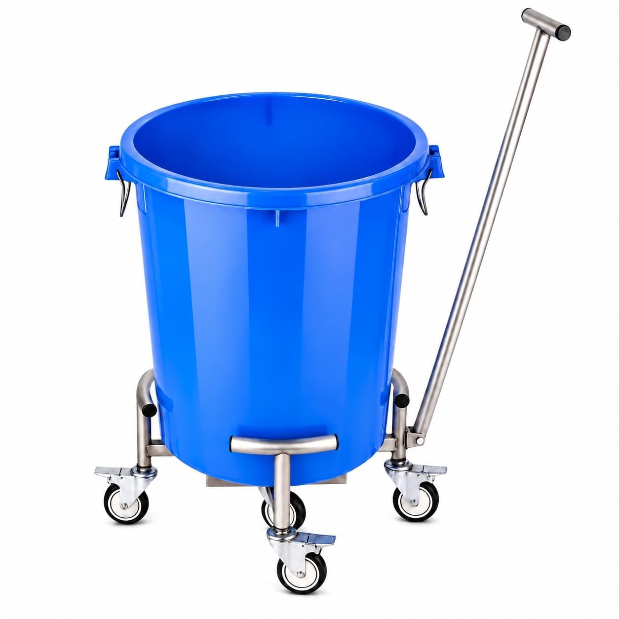 Carrito de tambor de acero inoxidable de 300 kg ajustable