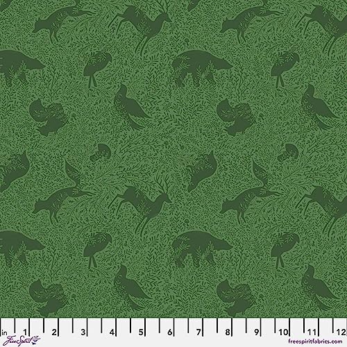 Free Spirit Enchanted Forest by Cori Dantini PWCD075 Green Wild Fabric