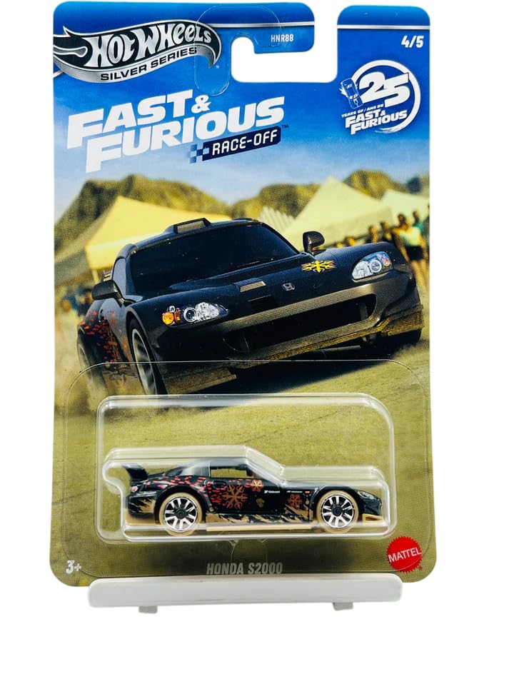Image of Hot Wheels Fast & Furious Race Off 1:64 Scale 'Honda S2000 for 3 Years & Above 4 /5 (Black)