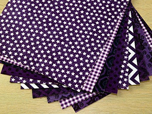 Camelot FabricsPatterned Soft Craft Felt Assortment Pack Purples - per Pack of 10
