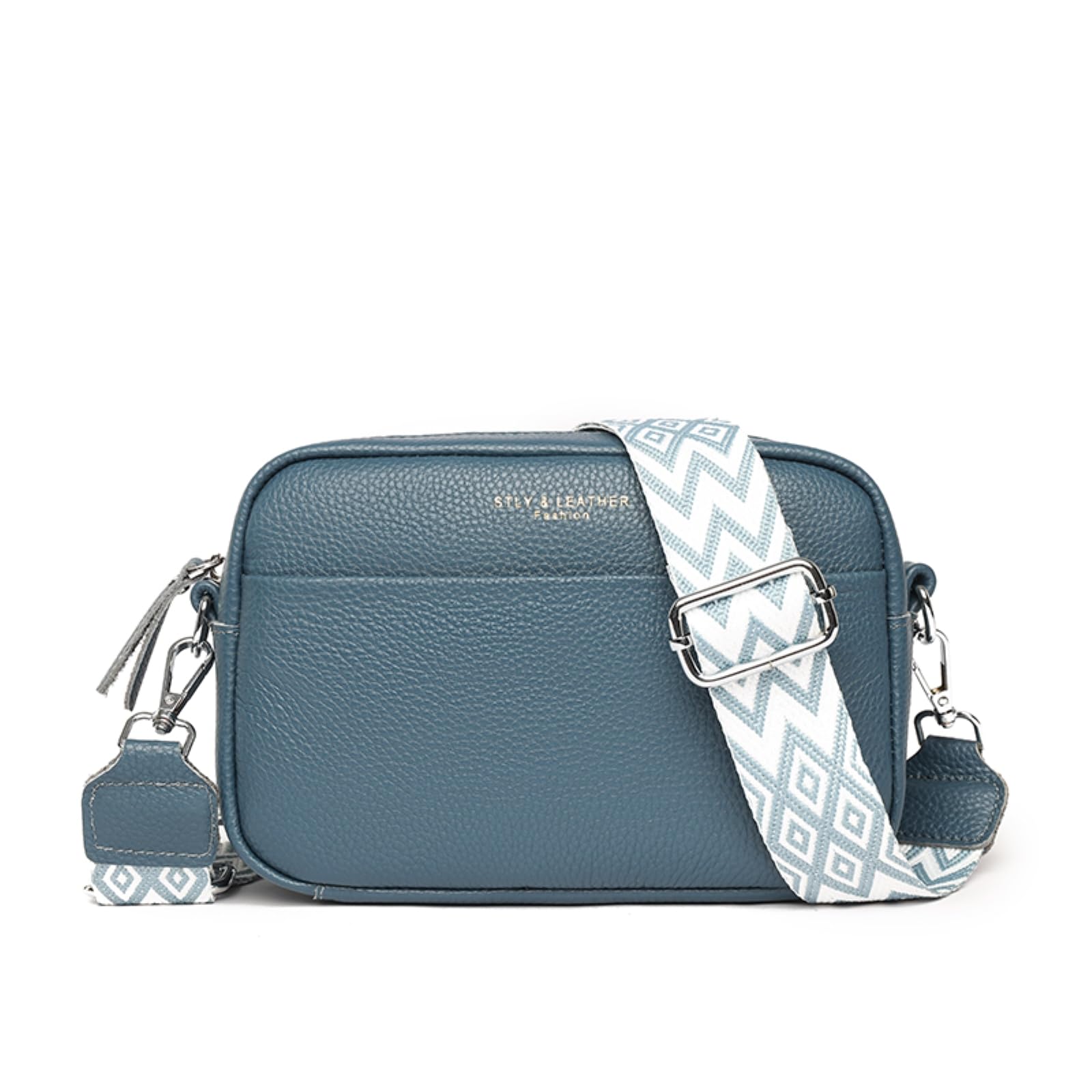 XCSTYY Women's Bags Crossbody Shoulder Bag, Luxurious Cowhide Handbag -blue