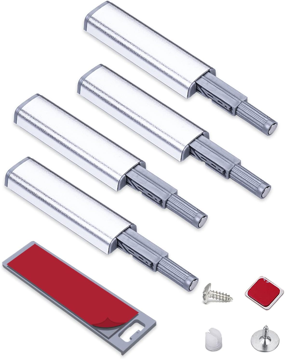 8 Pezzi Chiusure Magnetiche Push-Pull Per Ante - Apertura A Pressione Per Armadi E Mobili Senza Maniglie - Foto 9