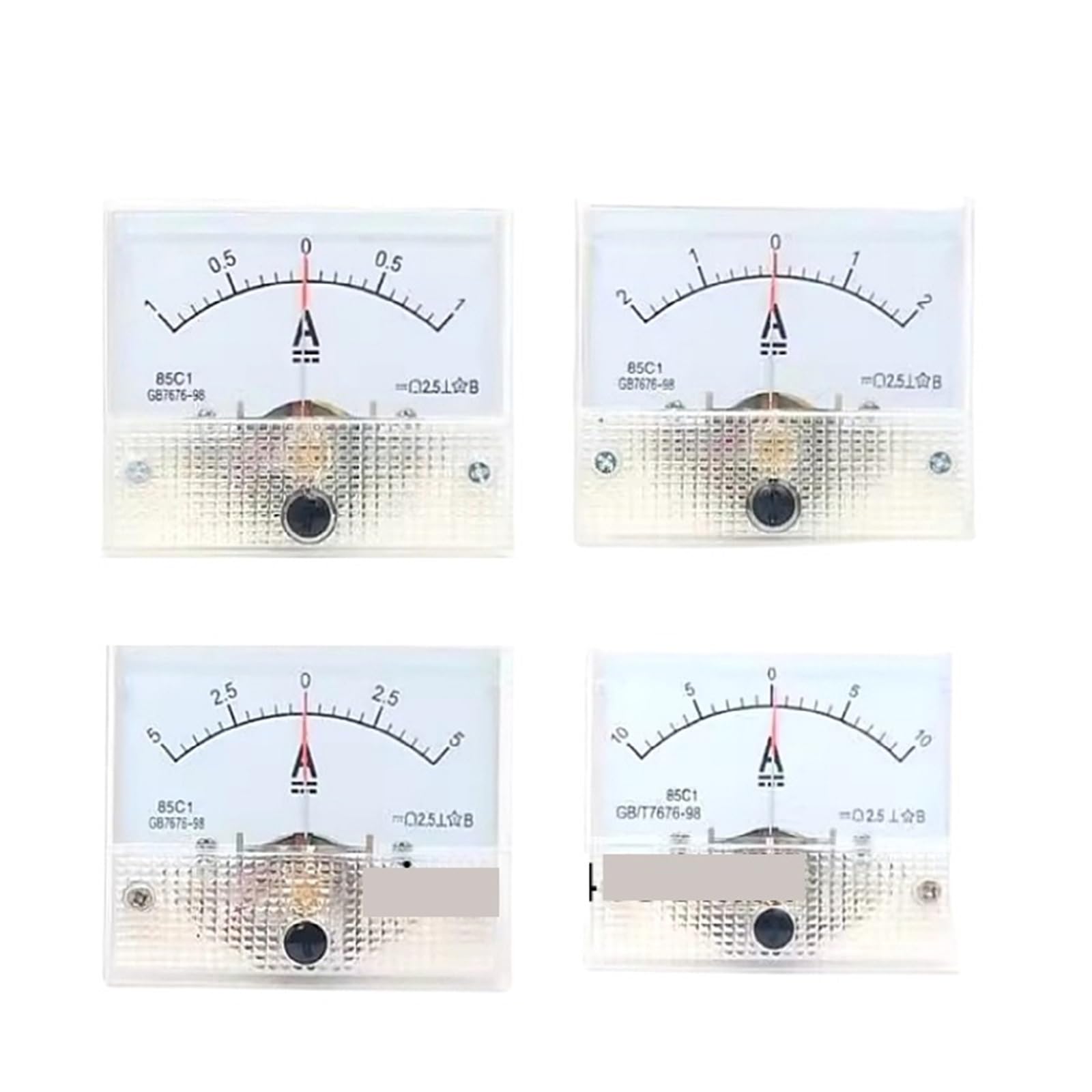 Ampèremètre CC bidirectionnel 85C1 cadran de mesure analogique 3A - 4