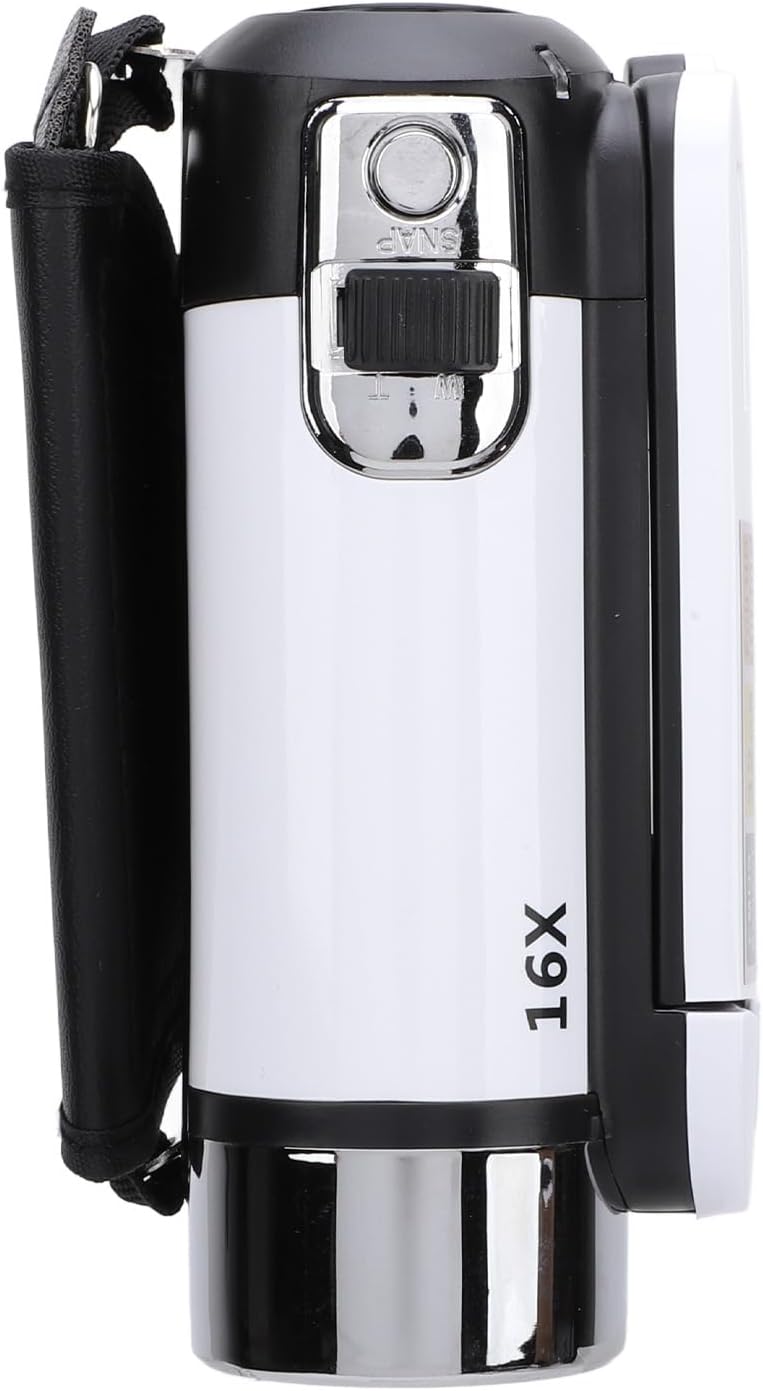 Top view of the Bewinner 16MP 1080P Vlogging Camera showing the SNAP button and W/T zoom rocker.