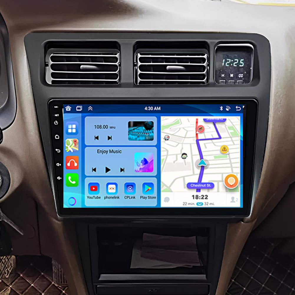 Car Stereo Fit for Toyota Corolla 1991-1997 LHD Manual AC [2+32G] Supports Wireless Carplay Android Auto Android 13 9 inch Touch Screen Car Radio