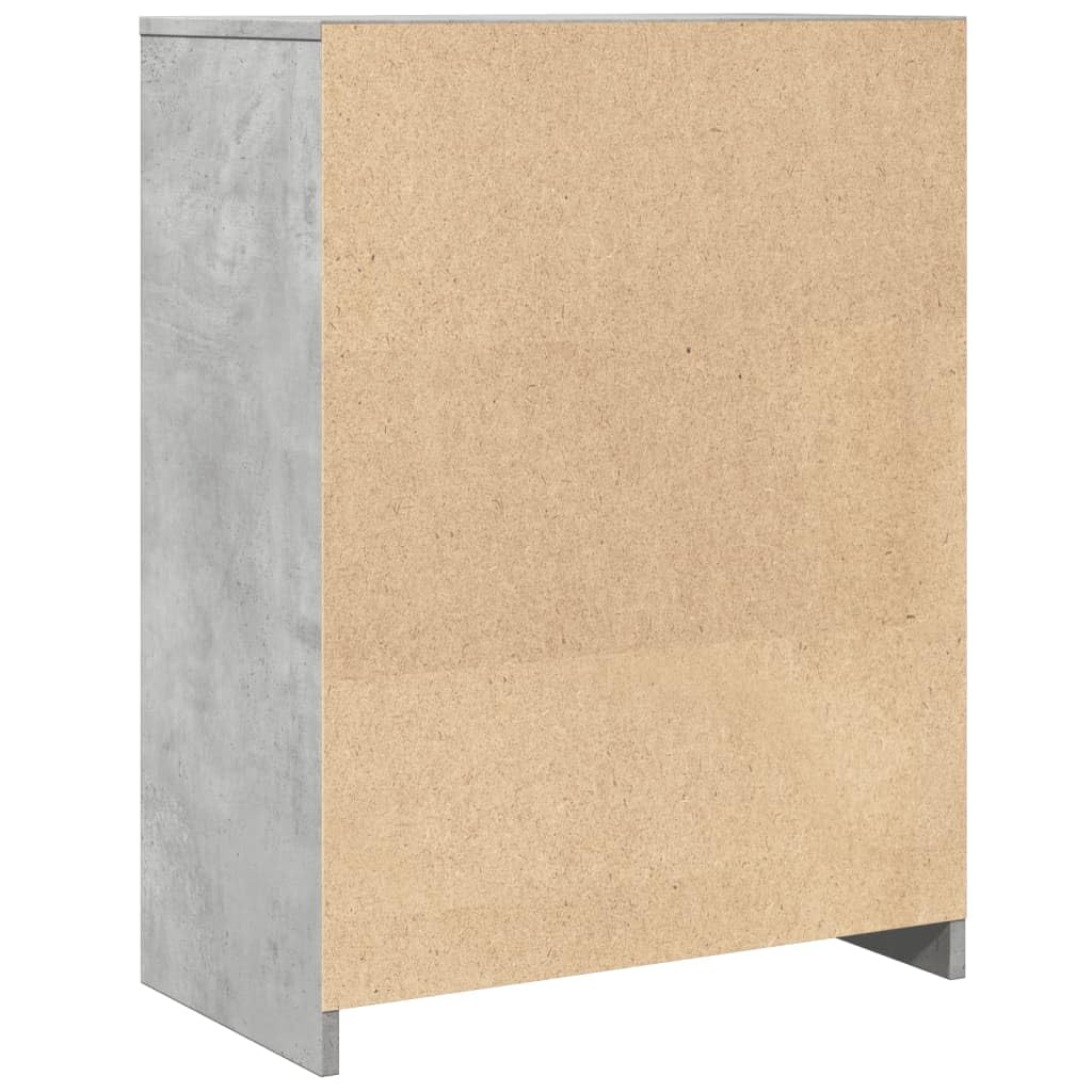 ShGaxin Szafka łazienkowa sklejka betonowa 60x33x80 cm, meble łazienkowe, pomocnicze meble łazienkowe, kolumna łazienkowa, wyposażenie łazienkowe, szafka wysoka łazienka - 856286