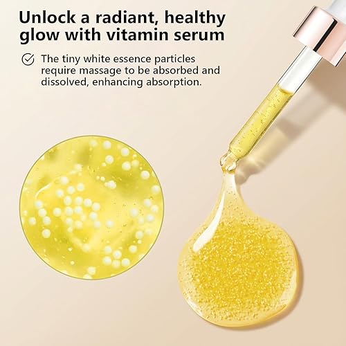 Miniatura 8 de Suero de vitamina C para cara, antienvejecimiento con vitamina iluminadora iluminadora con niacinamida, ácido hialurónico y VE, cuidado de la piel