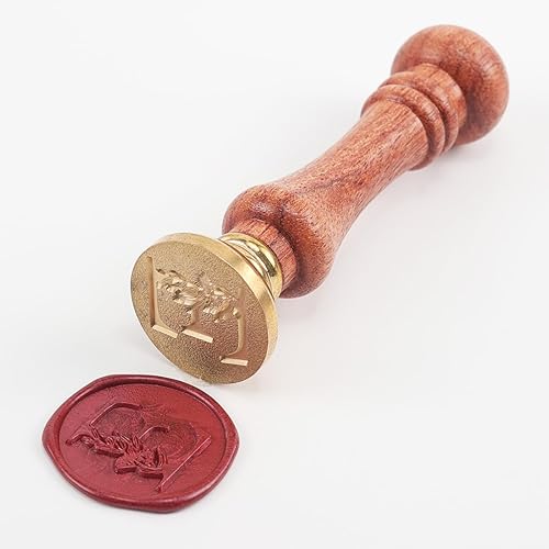 Miniatura 4 de ONWINPOR - Sello de cera del alfabeto, sello de cera de hojas de eucalipto, sello botánico de letra E para invitación de fiesta de boda, envoltura