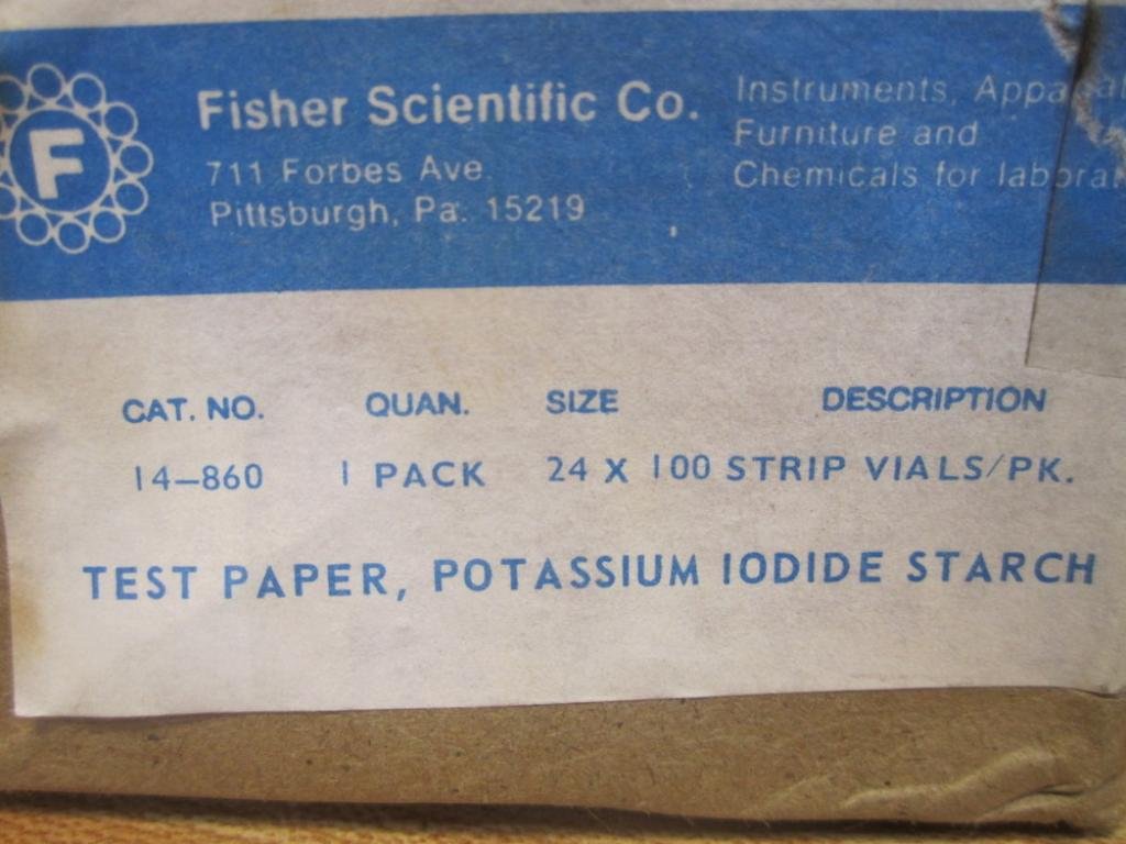 14-860 100 Strip Vial Test Papers 14860 (Pack of 24)