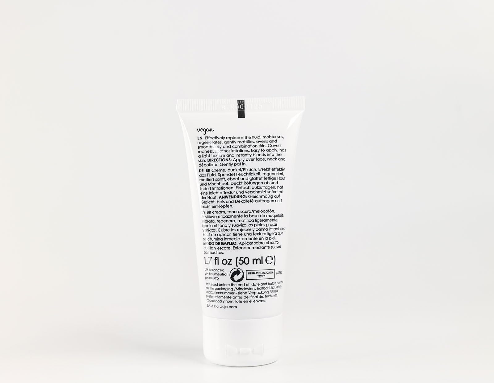 ZIAJA krem pielęgnacyjny, Bb Cream Pieles Grasas Y Mixtas Spf15 Tono Oscuro - 50 Ml
