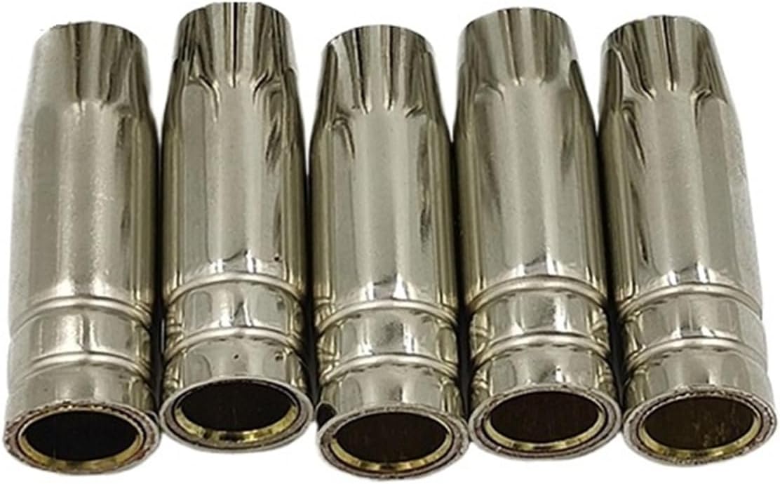 5/10pcs MB15AK Protection Nozzle MIG Gas Protection Second Welding Torch Porcelain Nozzle Protection Nozzle Conductive Nozzle