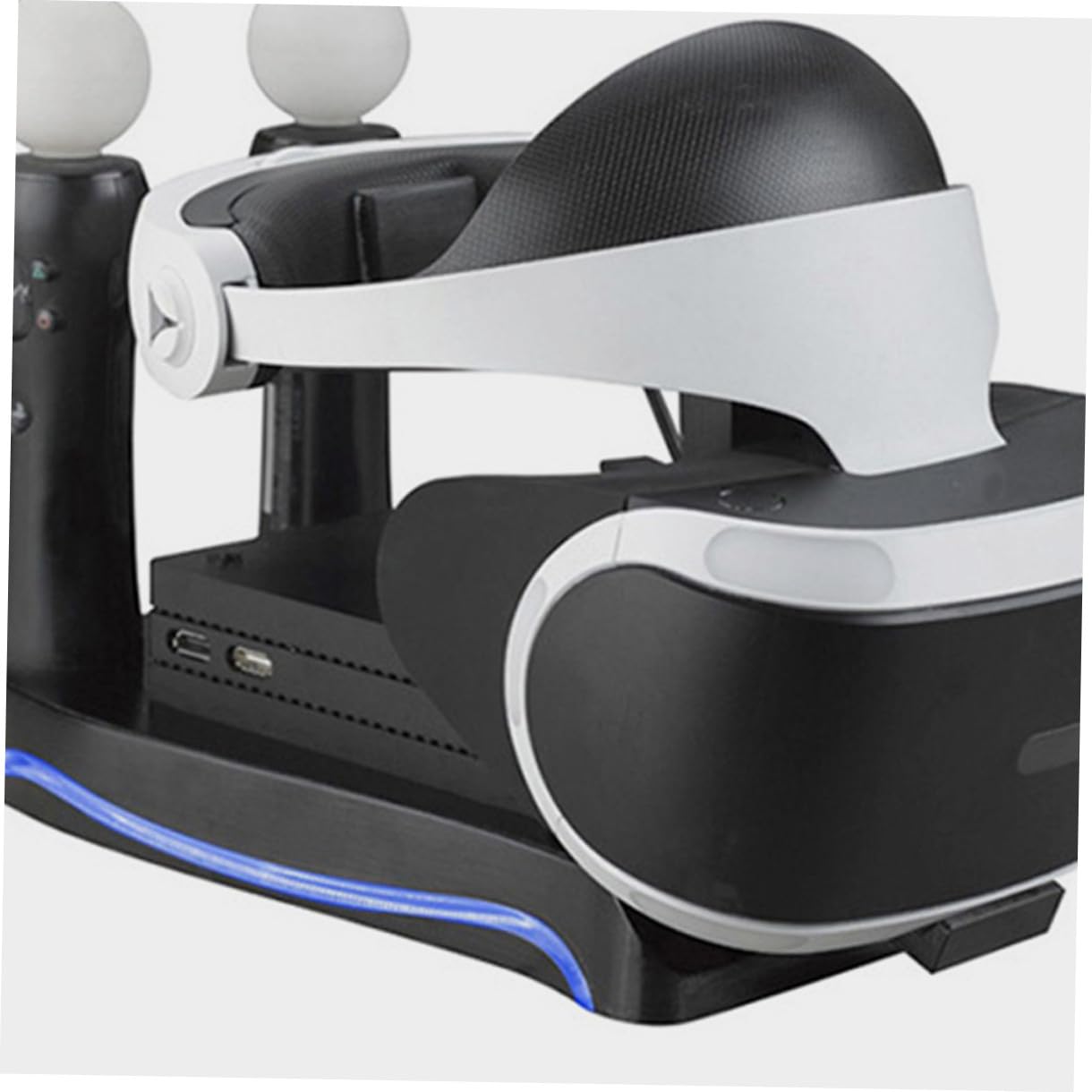 NUOBESTY Soporte de Carga para Controlador de VR Soporte Vertical para Consola Gafas de Realidad Virtual Incluye Estación de Carga Adecuado para Uso Casa y Oficina