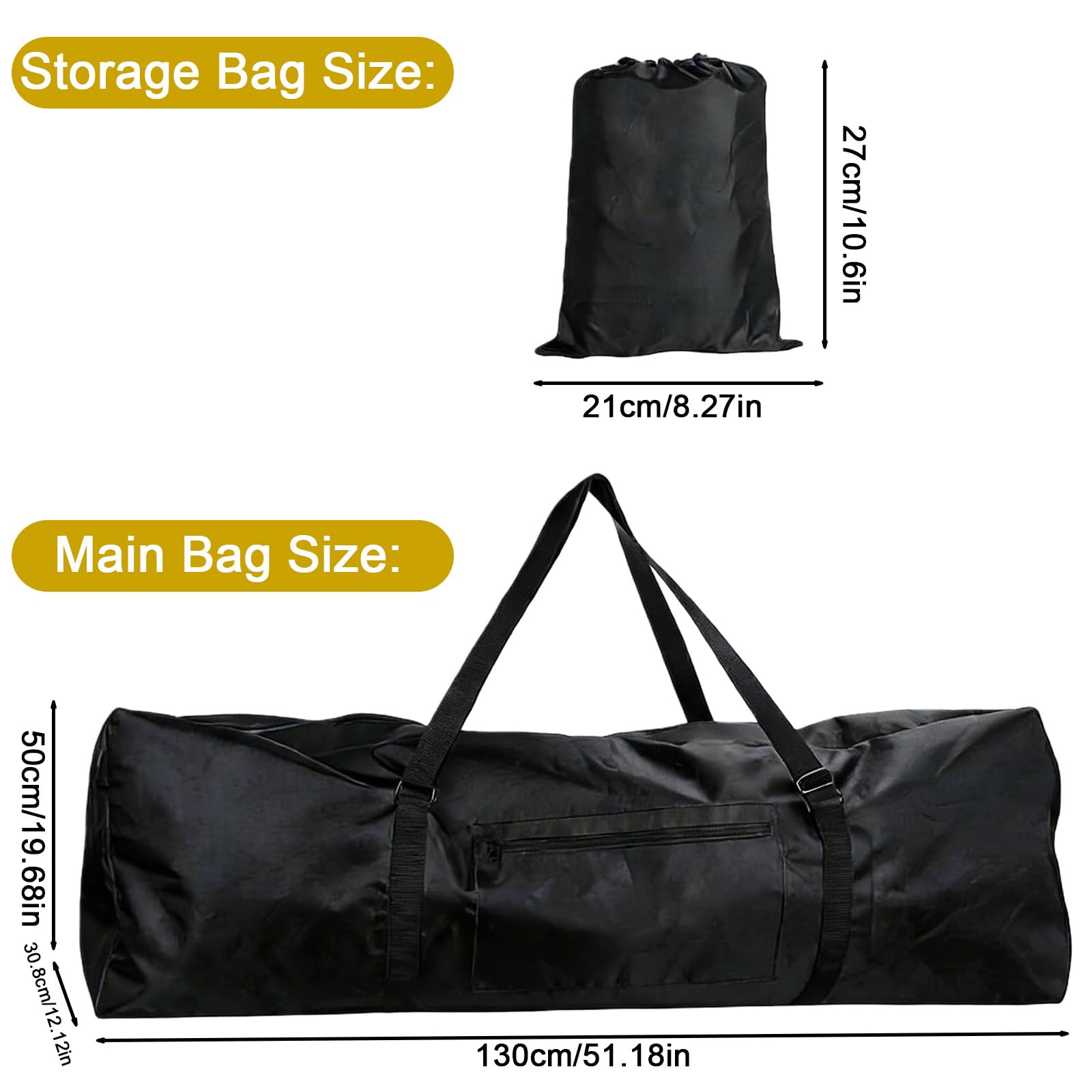 130 * 30.5 * 50cm E-Scooter Transporttasche,E-Scooter Aufbewahrung Transporttasche,Elektroroller Tragetasche Faltbare,Tragetasche Schutzhülle Für Faltbare E-Scooter FüR Mijia M365/M365 Pro Xiaomi