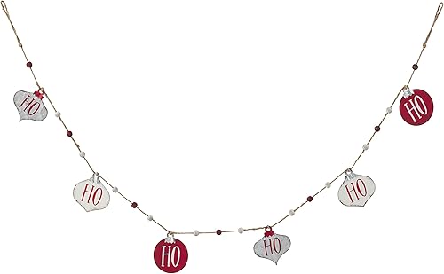 Mud Pie Guirnalda de adorno de hojalata, Ho