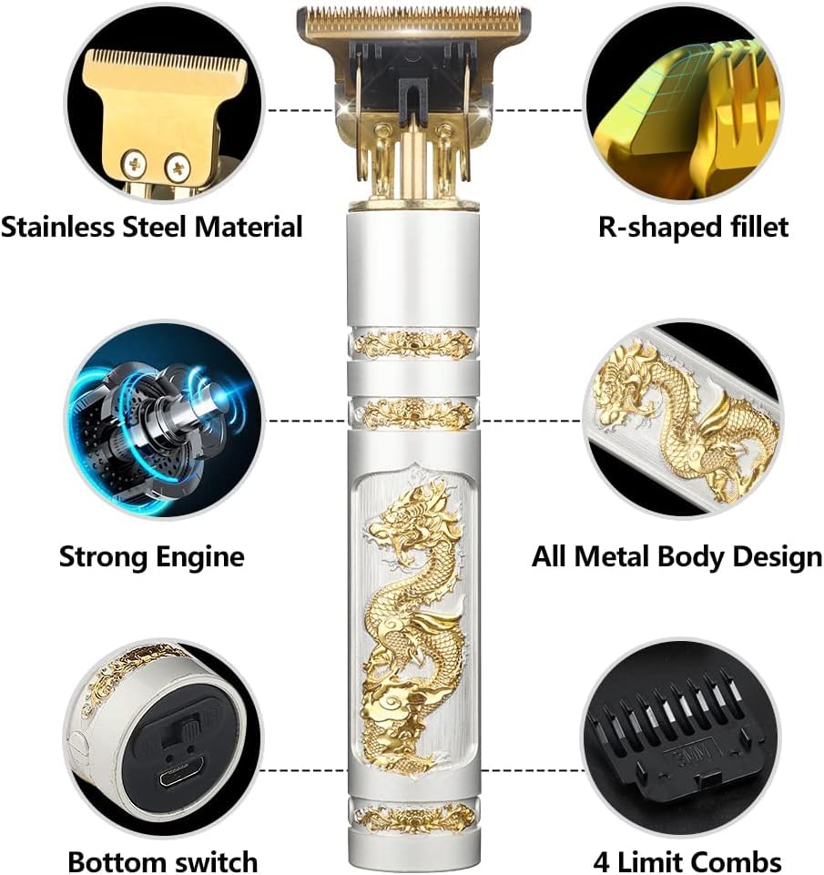 CRENTILA® Trimmer Men Professional Cordless Hair Clipper, Razor