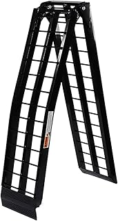 JenLn Rampa de Movilidad de Aluminio Rampa De Carga Plegable De Aluminio Único - Motor X Bike - Scooter 270kg Capacidad Rampa de Silla de Ruedas portátil (Color : Silver, Size : 274x30cm)