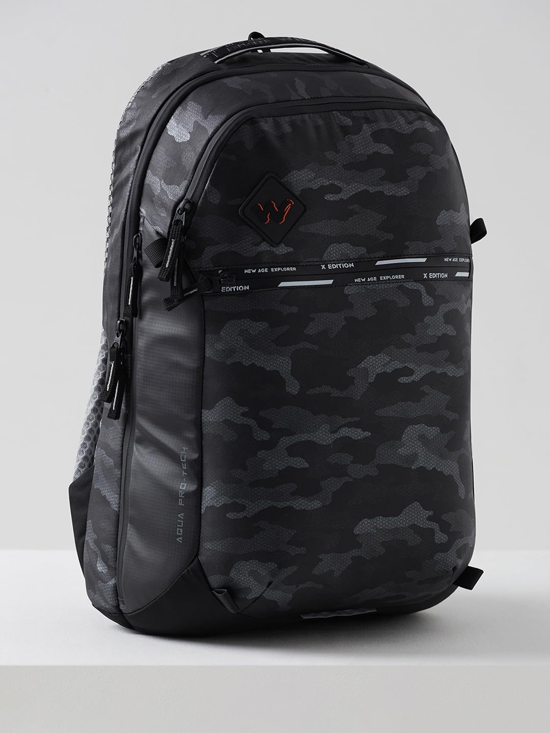 Wildcraft Polyester Torres Plus 25 Laptop Backpack for Travel, Gym, Office | Unisex Backpack with Rain cover | Bags for Mens & Womens (Met_Black,25 L)