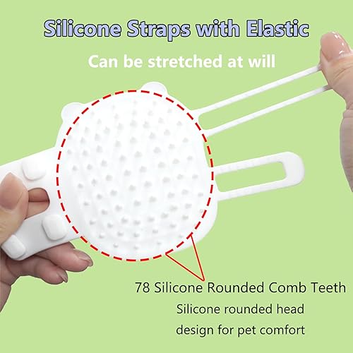 Miniatura 7 de 2 cepillos de esquina para gatos, reduce el desprendimiento, los arañazos y la picazón, artefacto de cosquillas para mascotas con cerdas de