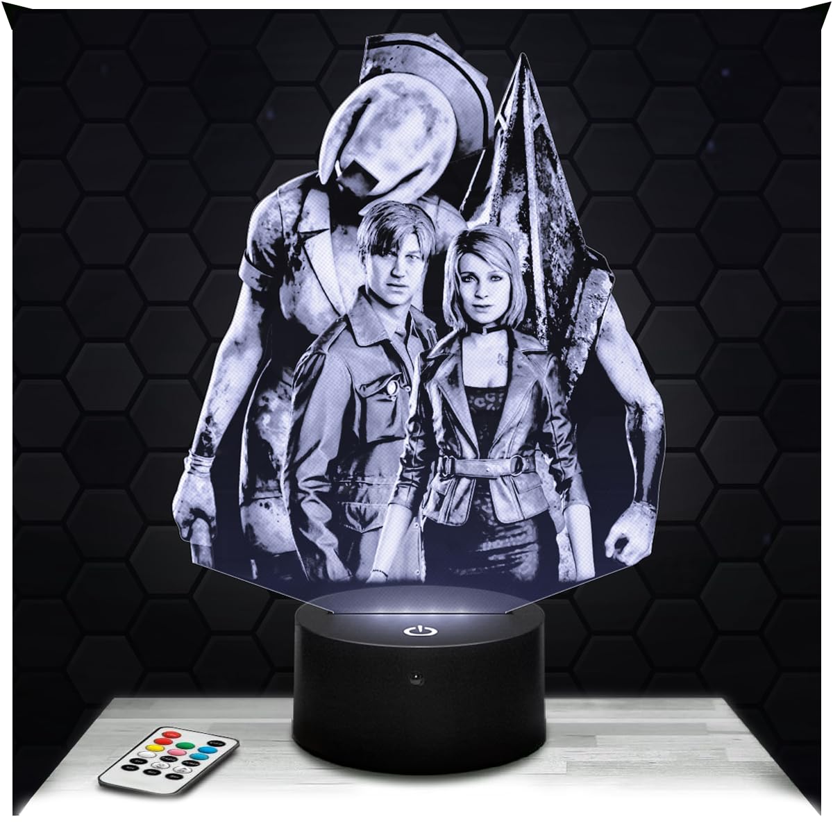 Lampephoto.fr - 3D Lamp Silent H. 2 Survival Horror Video Game Geek Gift Man, Gamer, Touch LED Night Light, 3D Hologram Effect, Christmas Birthday Gift Idea Man Woman, Bedroom Decoration — image 1