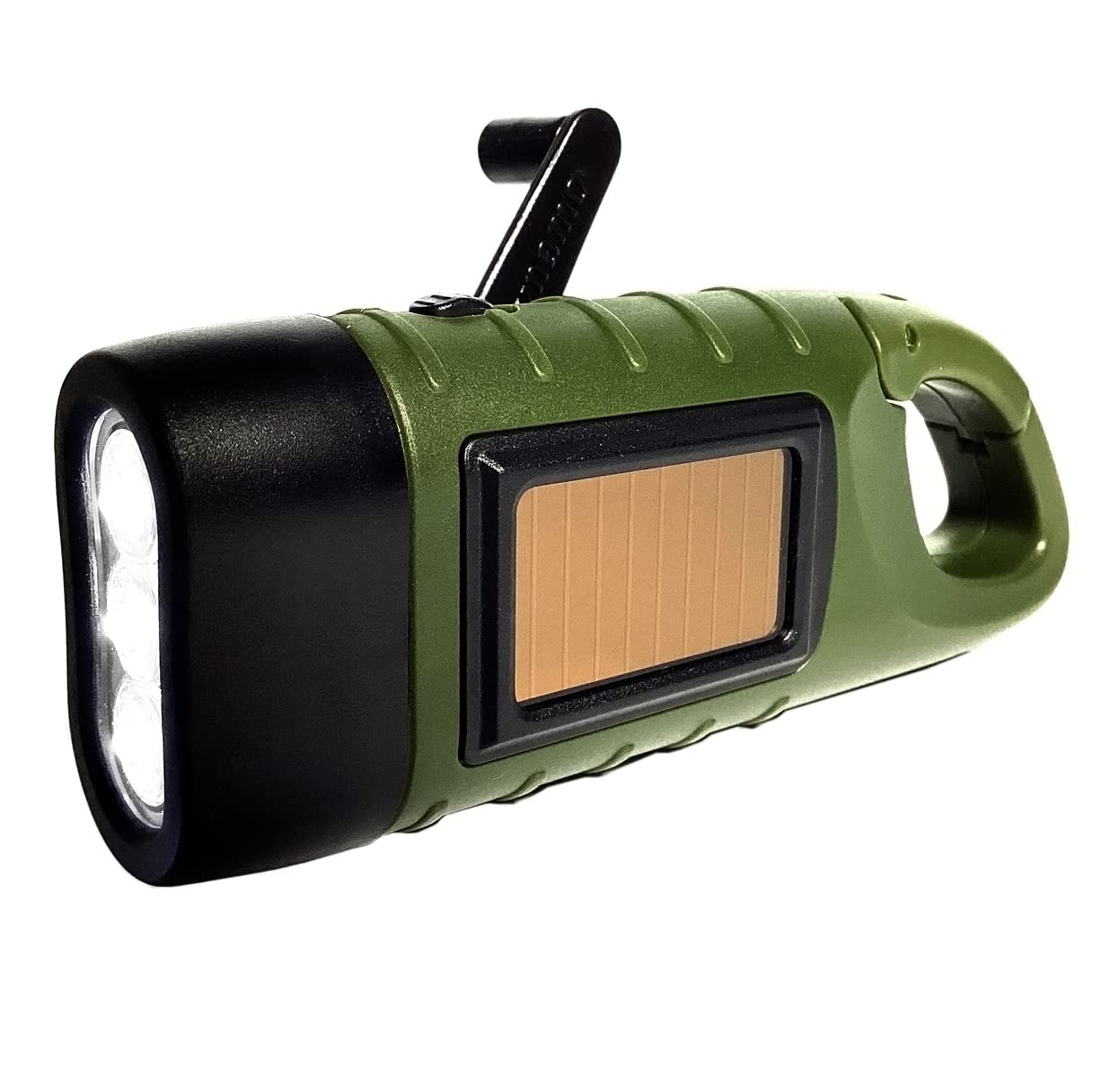 Night Owl Wind‑Up & Solar LED Torch – Eco‑Friendly Rechargeable Light, No Batteries Needed – Compact, Durable, 3‑LED Beam – Ideal for Camping, Hiking & Emergencies