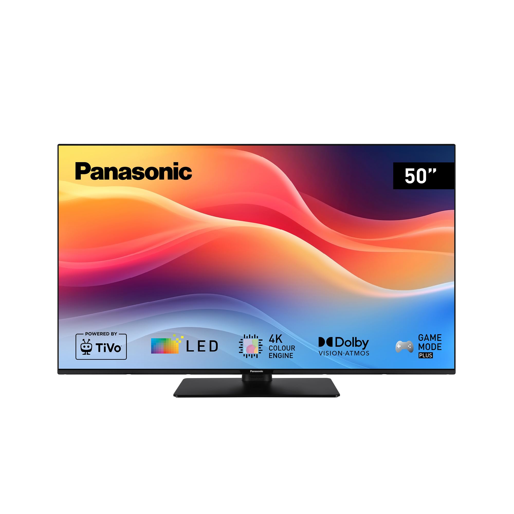 Panasonic TB-50W61AEZ, Serie W61, Smart TV LED 4K Ultra HD de 50 Pulgadas, 2025, TiVo, Dolby Vision y Atmos, Modo Juego Plus, Alexa y Control por Voz de Google, Negro